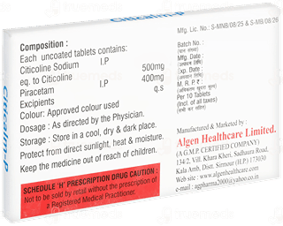 Citicalm P 500/400 Mg Tablet 10