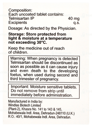 Telmijub 40 Tablet 15