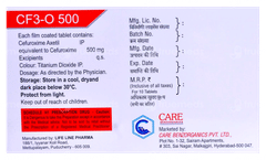 Cf3 O 500 Tablet 10 Cf3 O 500 Tablet 10