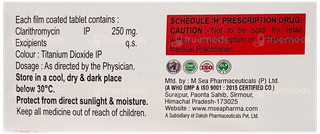 Clarid 250 Mg Tablet 10