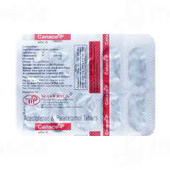 Canace P 100/325 MG Tablet 10 Canace P 100/325 MG Tablet 10