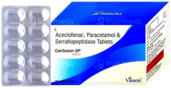 Cecloson Sp 100/325/15 Mg Tablet 10 Cecloson Sp 100/325/15 Mg Tablet 10