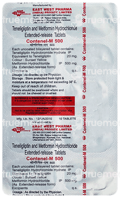 Contenel M 500 Tablet 10 Contenel M 500 Tablet 10