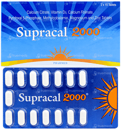 Supracal 2000 Tablet 15 Supracal 2000 Tablet 15
