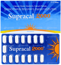 Supracal 2000 Tablet 15