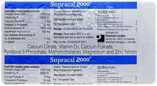 Supracal 2000 Tablet 15