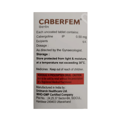 Caberfem 0.5 MG Tablet 4