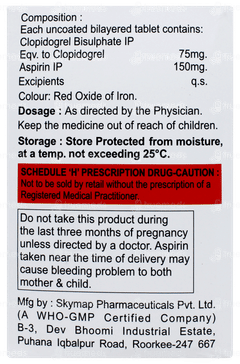 Clopiheart As 150 Tablet 10 Clopiheart As 150 Tablet 10