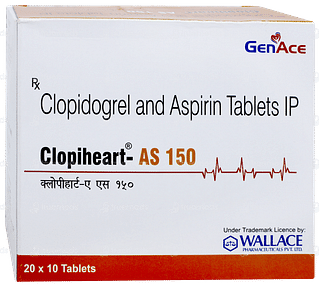 Clopiheart As 150 Tablet 10