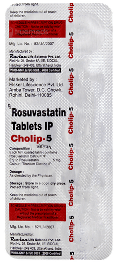Cholip 5 Tablet 10 Cholip 5 Tablet 10