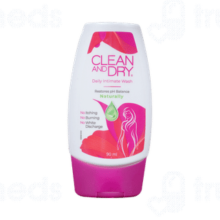 Clean And Dry Daily Intimate Wash 90Ml