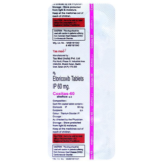 Coxitas 60 Mg Tablet 10