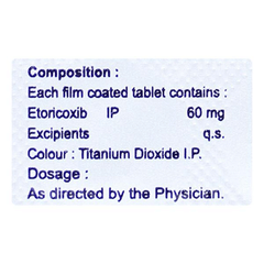 Coxitas 60 Mg Tablet 10 Coxitas 60 Mg Tablet 10