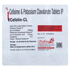 Cefolin Cl 200/125 Mg Tablet 6