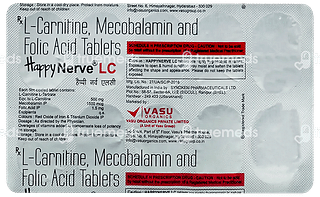 Happy Nerve Lc 1.5/1.5/500 MG Tablet 10