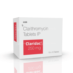 Claridac 250 Mg Tablet 10