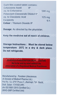 Cotil Cv 500/125 Mg Tablet 10 Cotil Cv 500/125 Mg Tablet 10