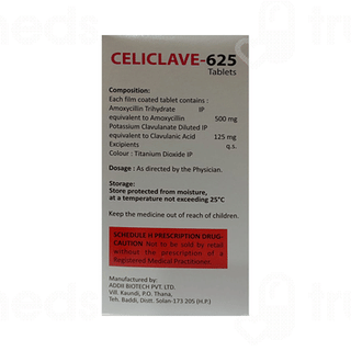 Celiclave 500/125 MG Tablet 10