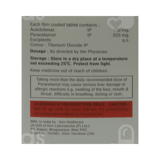 Ceclon Plus 100/325 MG Tablet 10