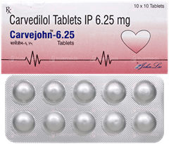 Carvejohn 6.25 Tablet 10