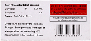 Carvejohn 6.25 Tablet 10