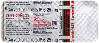 Carvejohn 6.25 Tablet 10