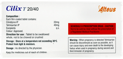 Cilix T 20/40 Tablet 15 Cilix T 20/40 Tablet 15
