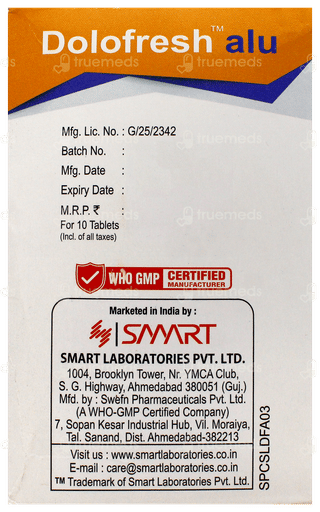 Dolofresh Alu Tablet 10