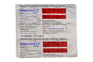 Glipacure M 50/500 MG Tablet 15