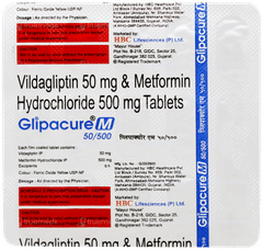 Glipacure M 50/500 Tablet 15 Glipacure M 50/500 Tablet 15