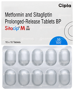 Sitacip M 50/500 Tablet 10