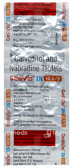 Cardivas In 12.5/5 Tablet 10