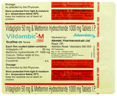 Vildambic M 1000 Tablet 15 Vildambic M 1000 Tablet 15