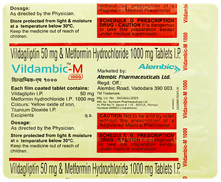Vildambic M 1000 Tablet 15