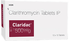 Claridac 500 Mg Tablet 10