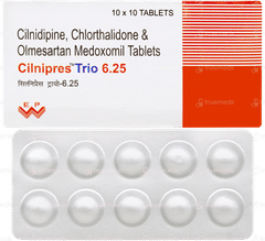 Cilnipres Trio 6.25 Tablet 10 Cilnipres Trio 6.25 Tablet 10