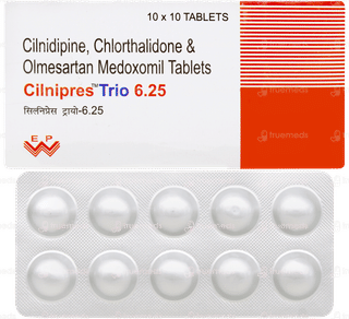 Cilnipres Trio 6.25 Tablet 10