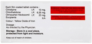 Cilnipres Trio 6.25 Tablet 10