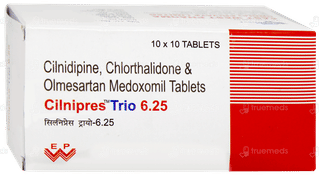 Cilnipres Trio 6.25 Tablet 10