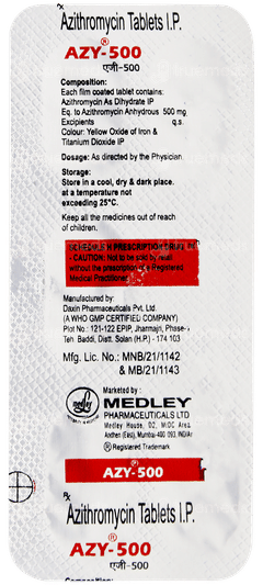 Azy 500 Tablet 5 Azy 500 Tablet 5