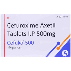 Cefuko 500 Mg Tablet 10