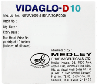 Vidaglo D 10 Tablet 10
