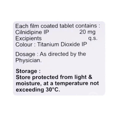 Cildipin 20 Tablet 10