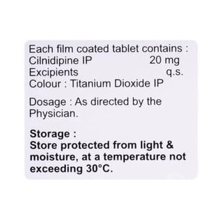 Cildipin 20 Tablet 10