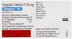 Sitaglyn 50 Tablet 10 Sitaglyn 50 Tablet 10