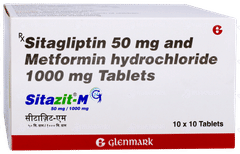 Sitazit M 50mg/1000mg Tablet 10 Sitazit M 50mg/1000mg Tablet 10