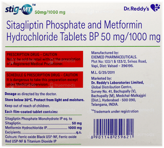 Stig Mt 50Mg/1000Mg Tablet 15