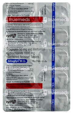 Sitaglyn M 50/1000 Tablet 10 Sitaglyn M 50/1000 Tablet 10