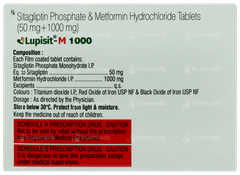 Lupisit M 1000 Tablet 10 Lupisit M 1000 Tablet 10