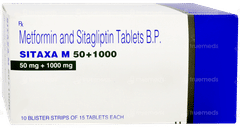 Sitaxa M 50+1000 Tablet 15 Sitaxa M 50+1000 Tablet 15